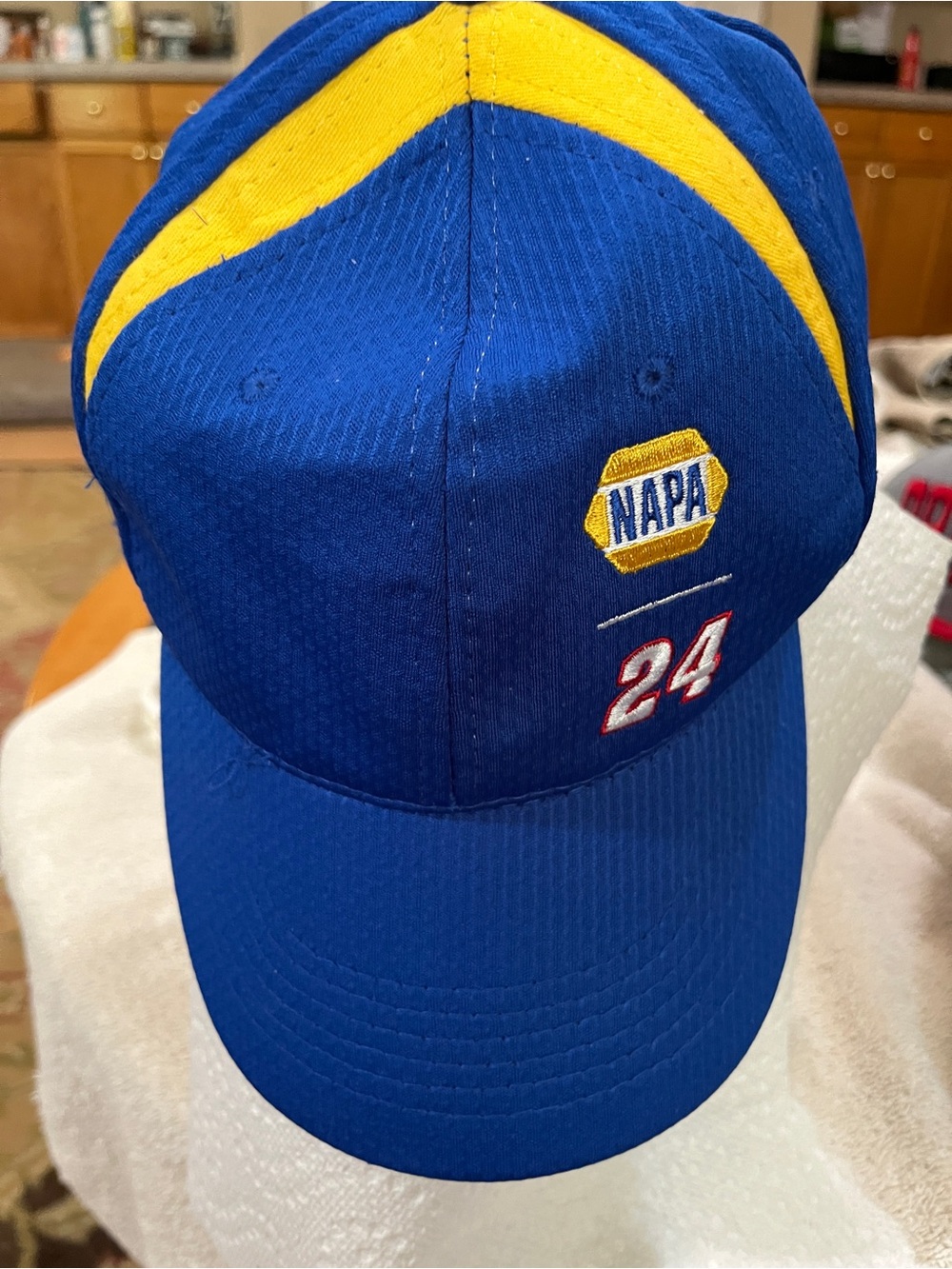 NAPA Blue & Yellow Racing Cap with '24' Embroidery